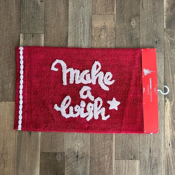 Carolina Home "Make a Wish" Christmas Holiday Bath Rug NEW - Picture 1 of 5